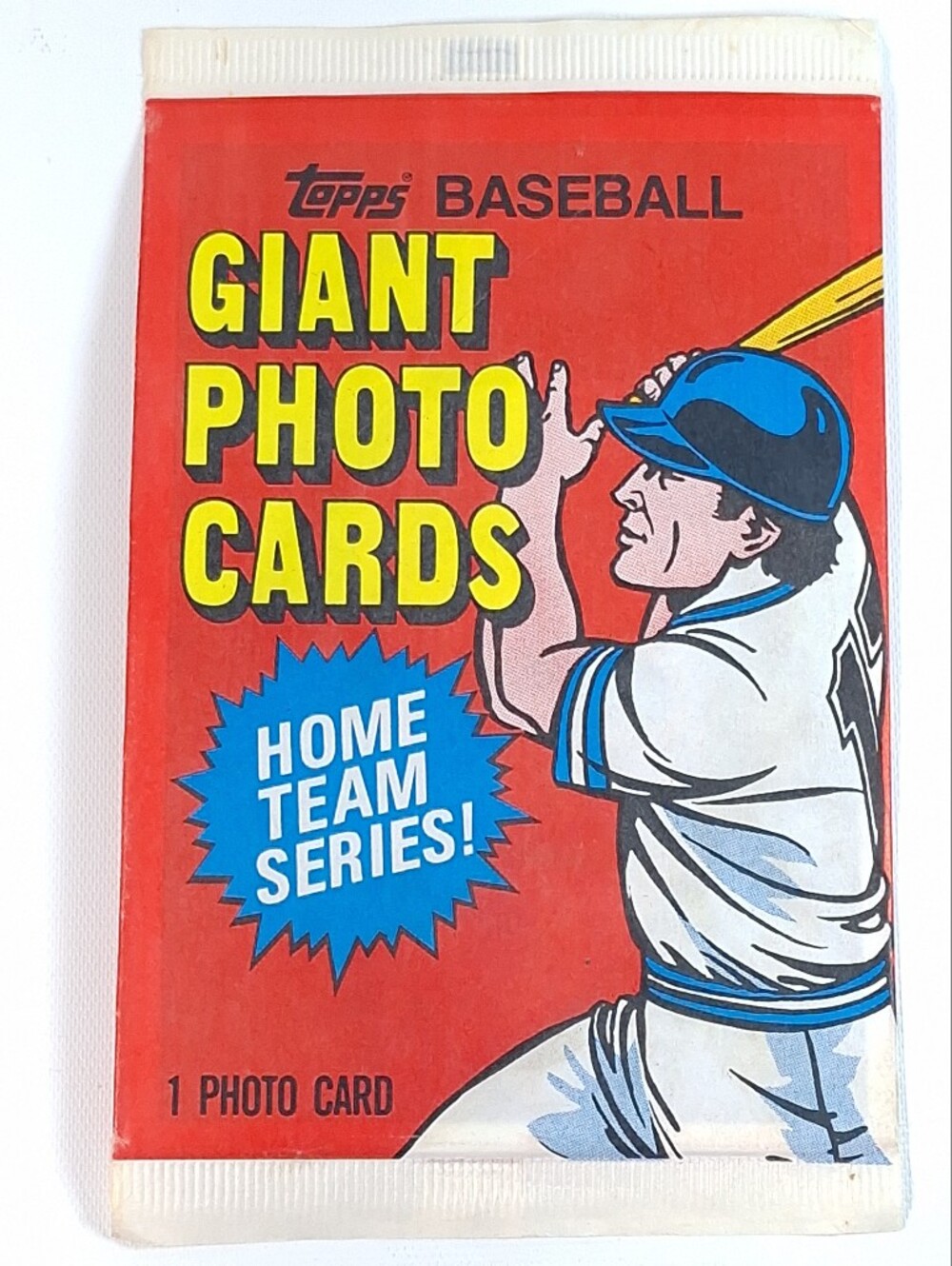 1981 Topps Baseball Giant Photo Cards Sealed Pack Home Team Series 5"x7" Vintage